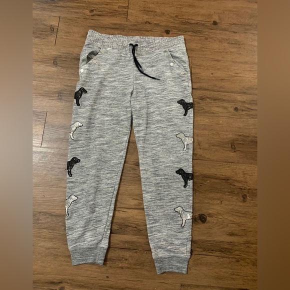 NEW PINK VS BLING DOGGIE JOGGER PANTS L - Picture 3 of 5